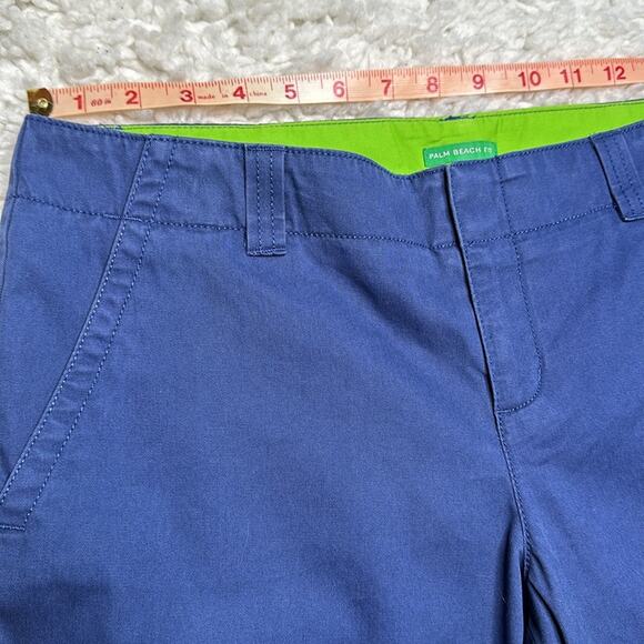 Vintage Lilly Pulitzer Navy Cropped Trouser Palm Beach Fit Coastal Grandma - Picture 6 of 10